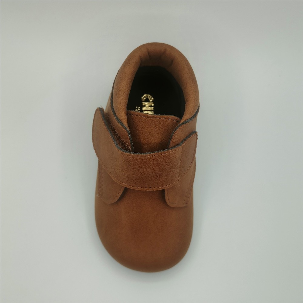 BOTIN VELCRO MARRON