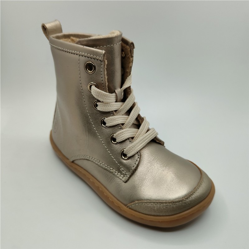 BOTA CORDONES DORADO