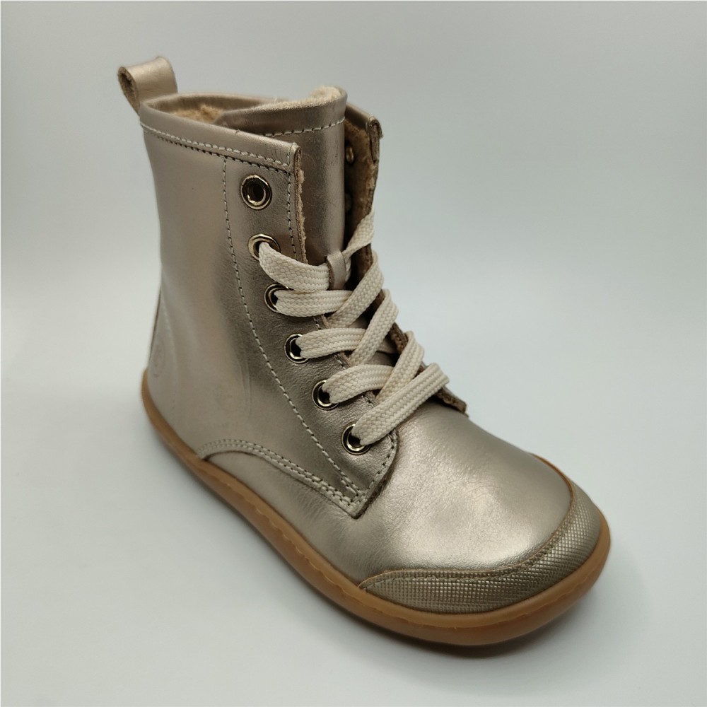 BOTA CORDONES DORADO