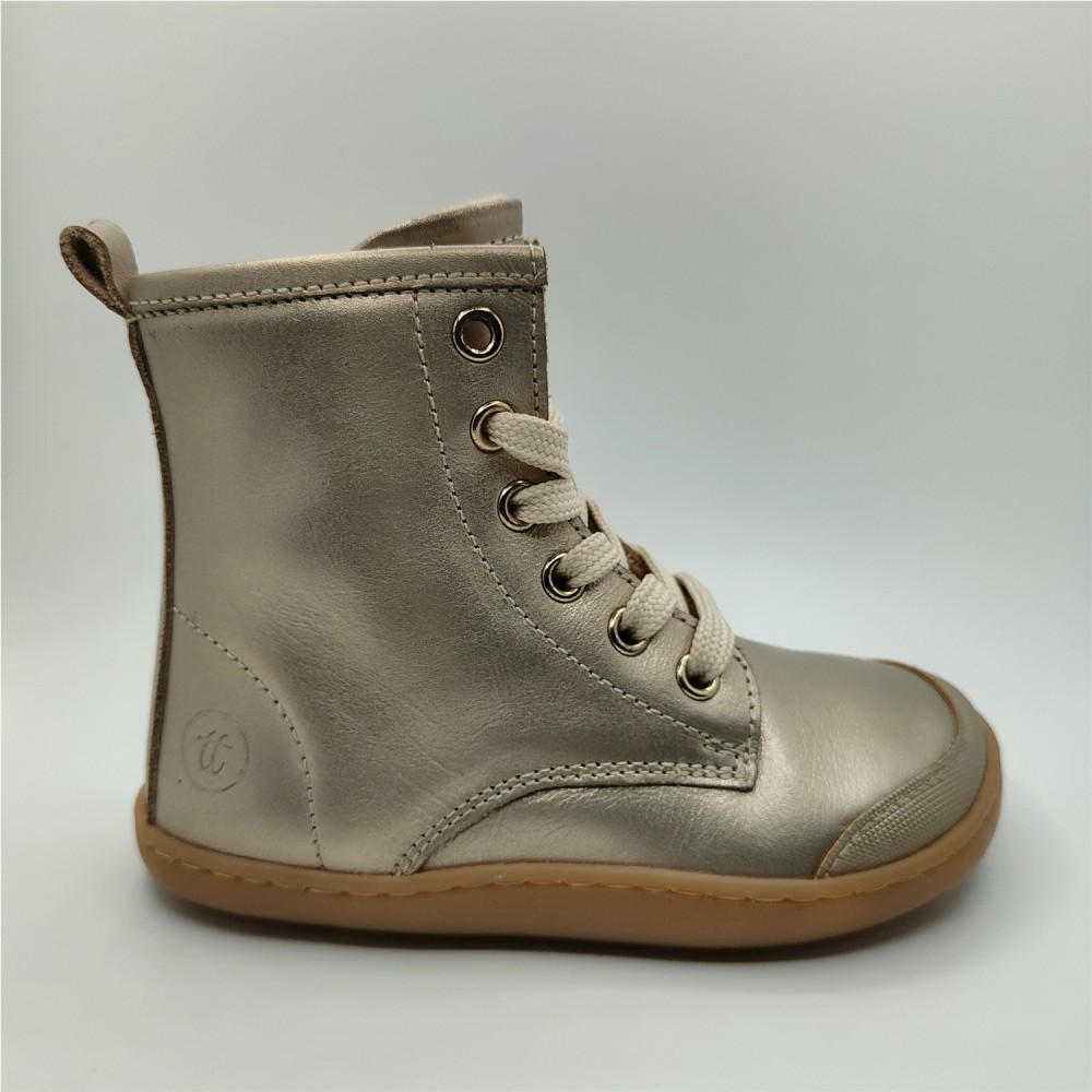 BOTA CORDONES DORADO