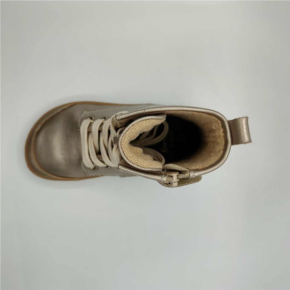 BOTA CORDONES DORADO