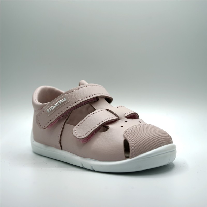 SANDALIA DOBLE VELCRO ROSA BEBE