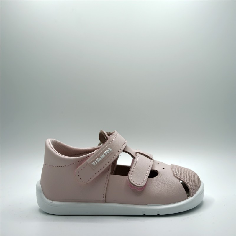 SANDALIA DOBLE VELCRO ROSA BEBE 2