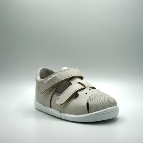 SANDALIA DOBLE VELCRO MARFIL