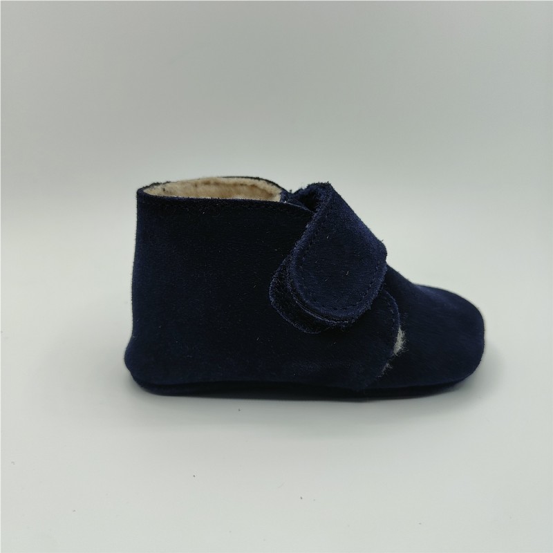 BABY BLUCHER FORRO BORREGO AZUL MARINO 2