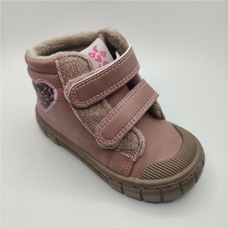 BOTIN CORAZON ROSA