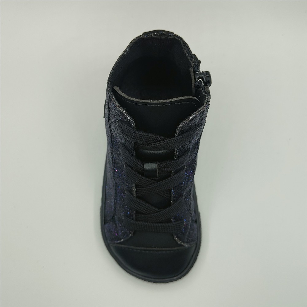 BOTA CORDON CREMALLERA AZUL MARINO