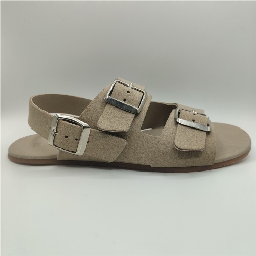 SANDALIA HEBILLAS BEIGE