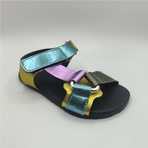 SANDALIA METALIZADA MULTICOLOR