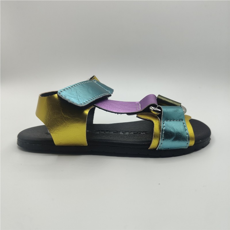 SANDALIA METALIZADA MULTICOLOR 2