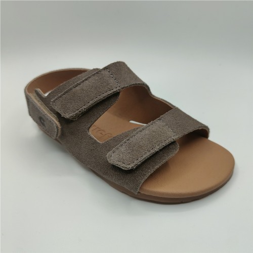 SANDALIA VELCROS MARRON