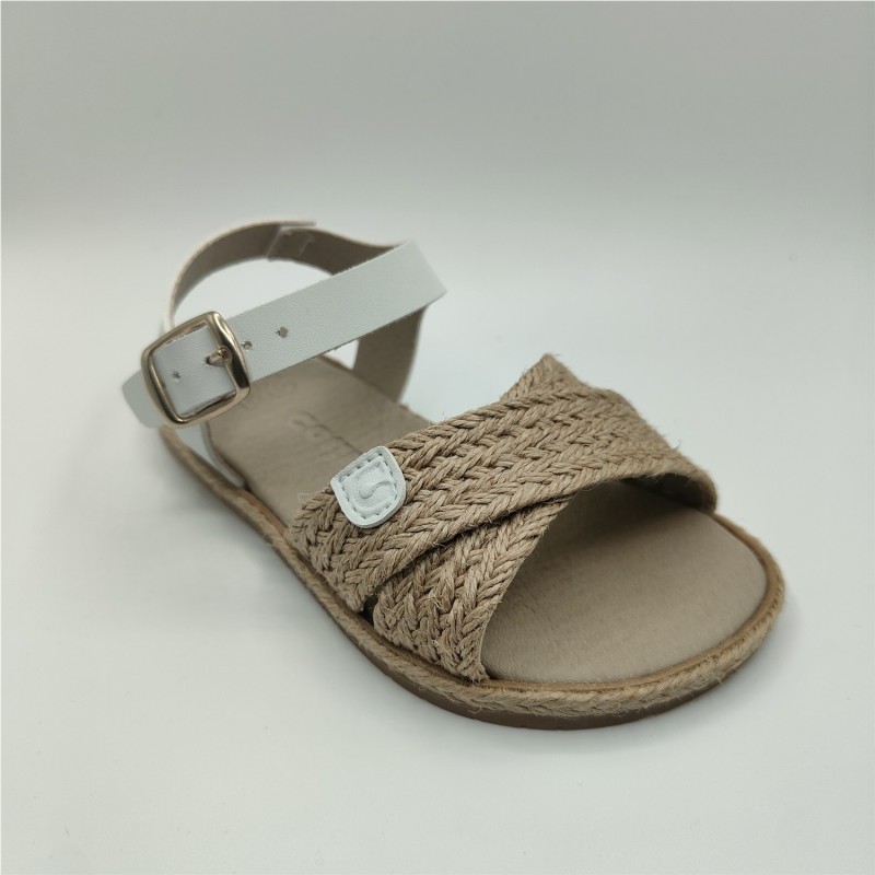 SANDALIA TRENZADA BEIGE