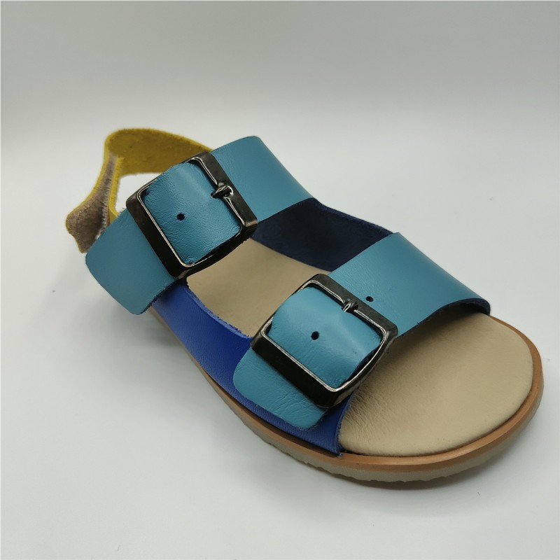 SANDALIA VELCROS AZUL