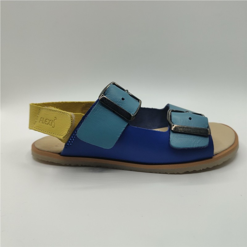 SANDALIA VELCROS AZUL 2