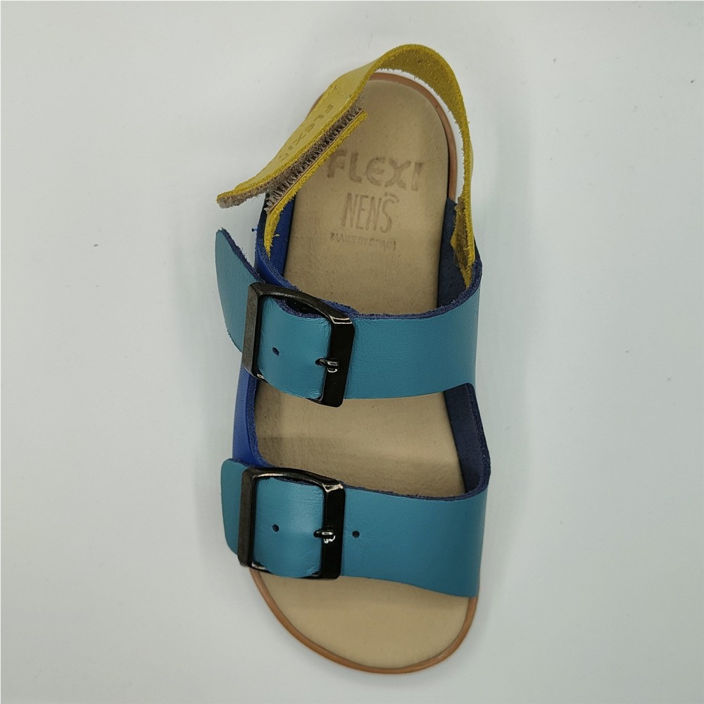 SANDALIA VELCROS AZUL