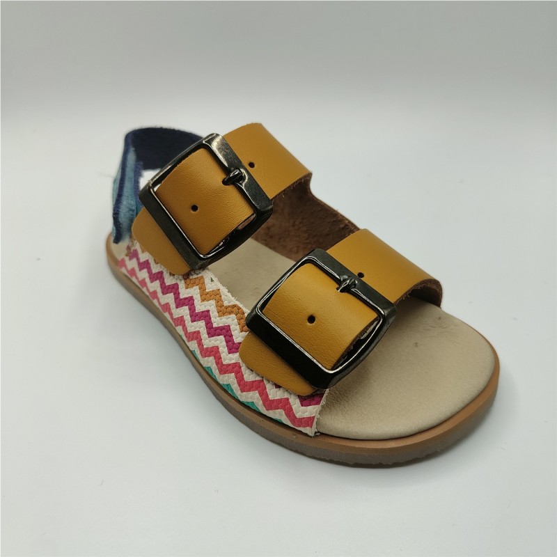 SANDALIA VELCROS AMARILLO