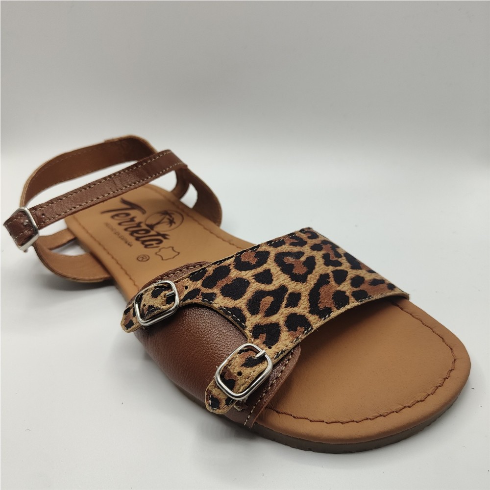 SANDALIA HEBILLAS ESTAMPADO