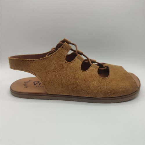 SANDALIA ROMANA BAJA CAMEL