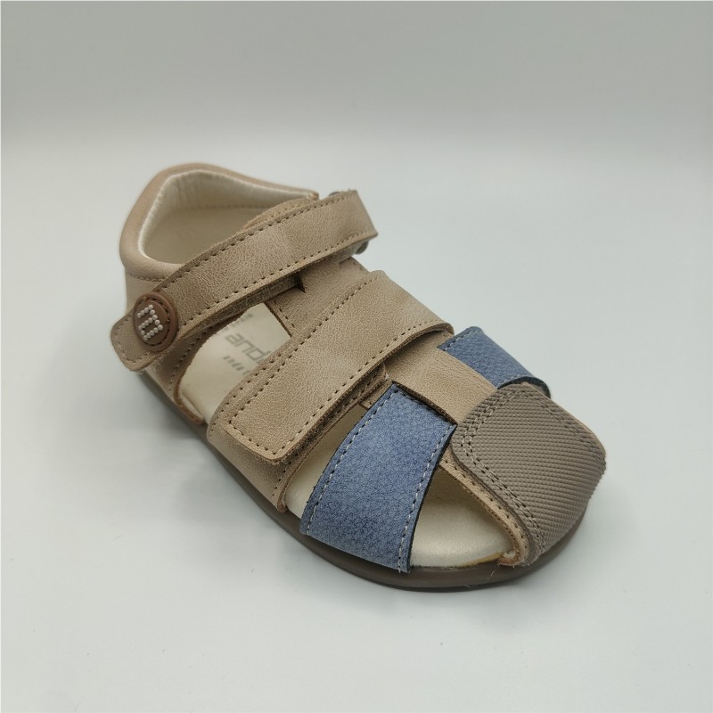 SANDALIA DOS COLORES BEIGE